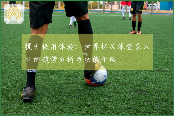 提升使用体验：世界杯买球登录入口的趋势分析与功能介绍